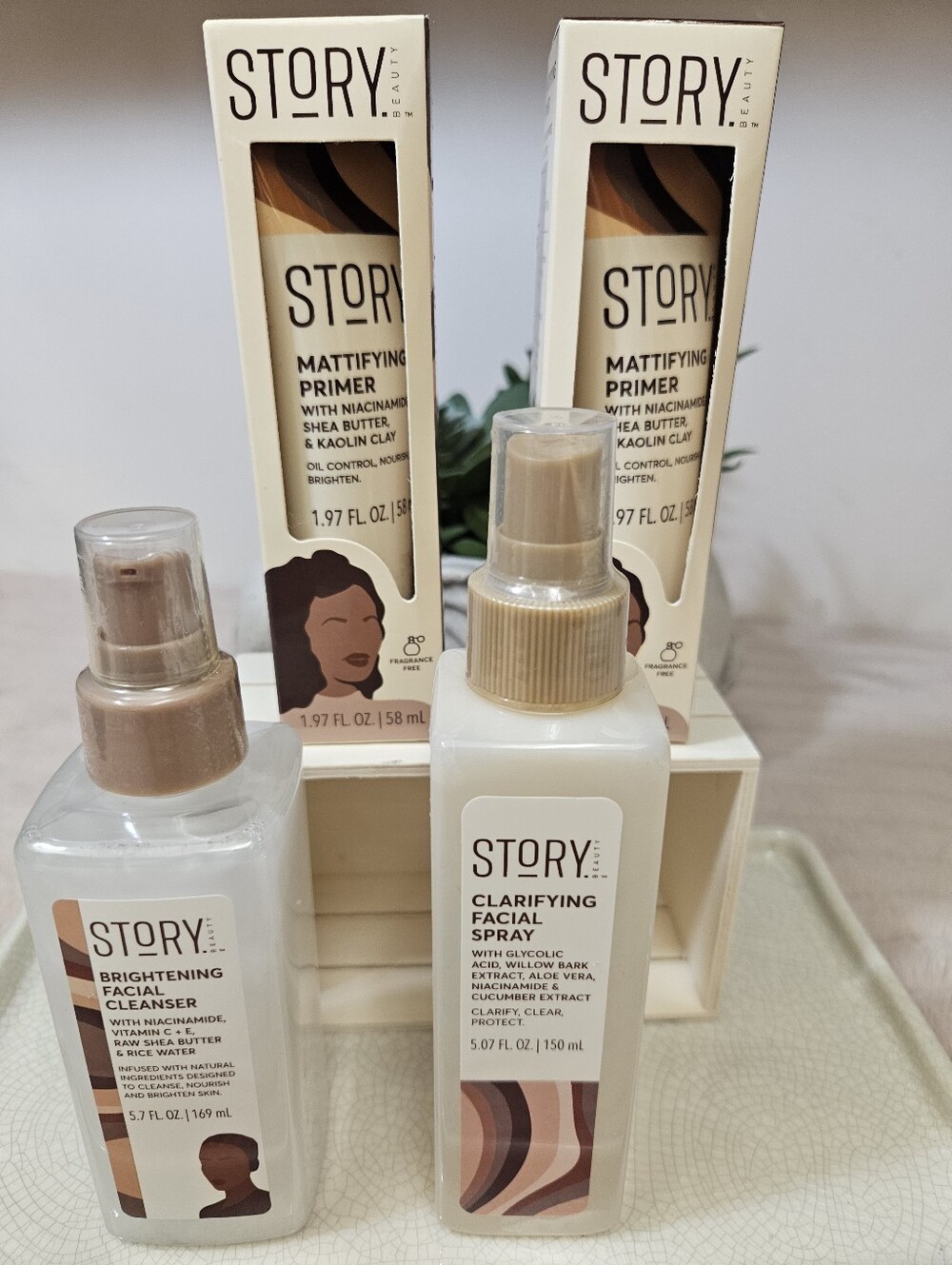 STORY BEAUTY OIL CONTROL SKINCARE LINE 4-PIECE SET